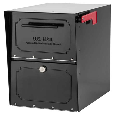 black metal mail box|black metal mailbox home depot.